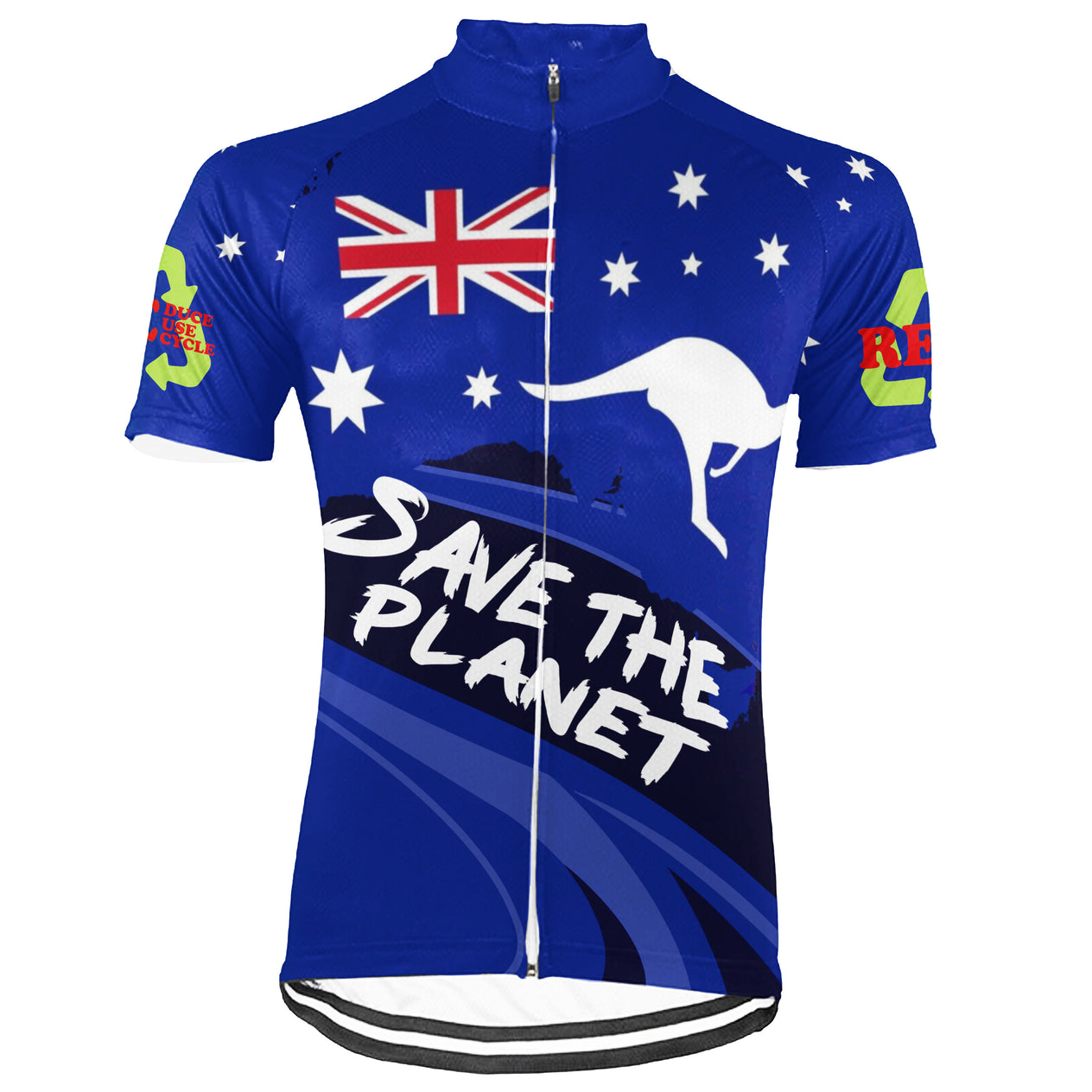 Colection 2 - Customized Australia Environmental Protection Save The Planet Short Sleeve Cycling Jersey For Men And Women