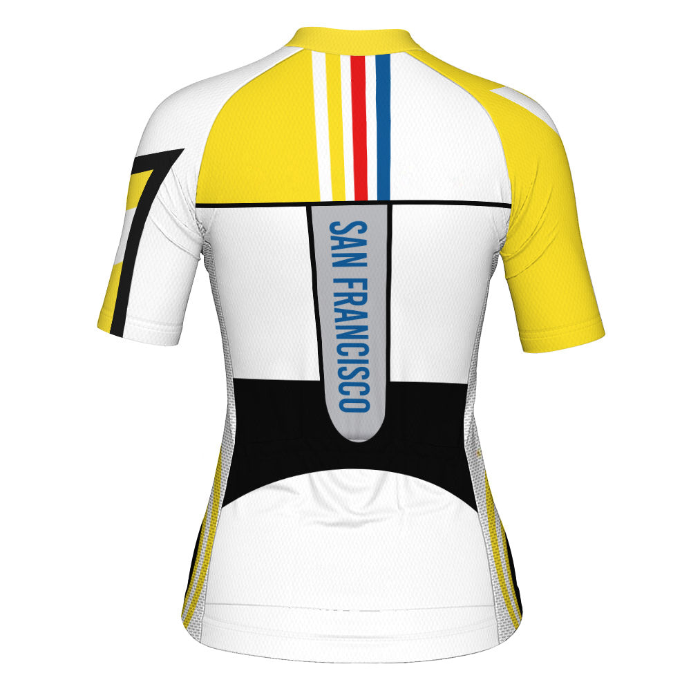 san francisco giants bicycle jersey Customized San Francisco Short Sleeve Cycling Jersey for Women D01120321_02 / L