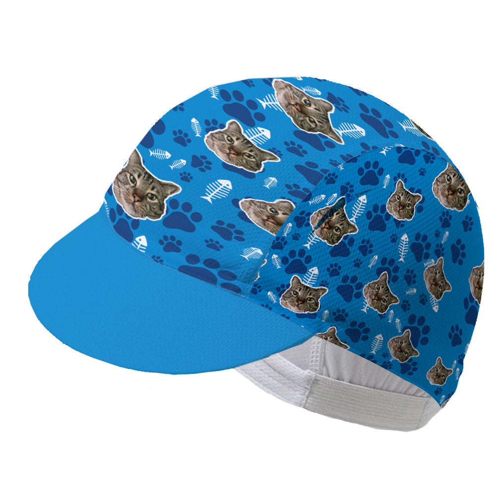 Customized Image Cat Cycling Hat Cap Cycling Cap for Men and Women