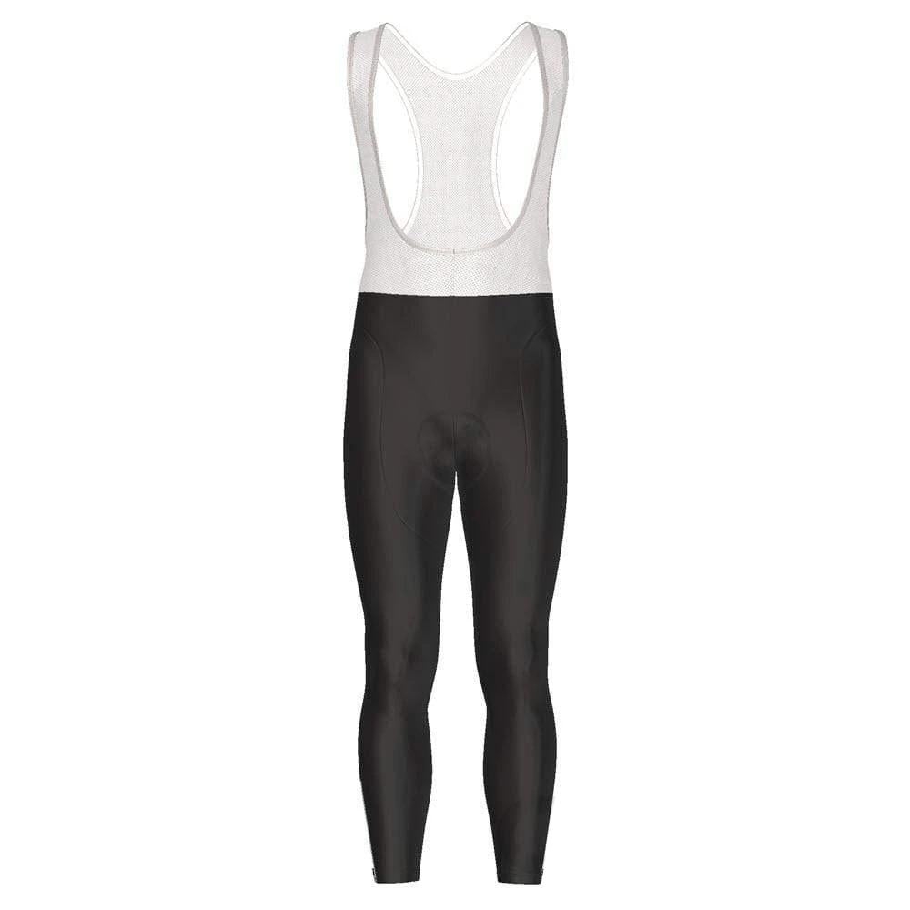 Black Cycling Bib Tights - Unisex Black Bib Tights