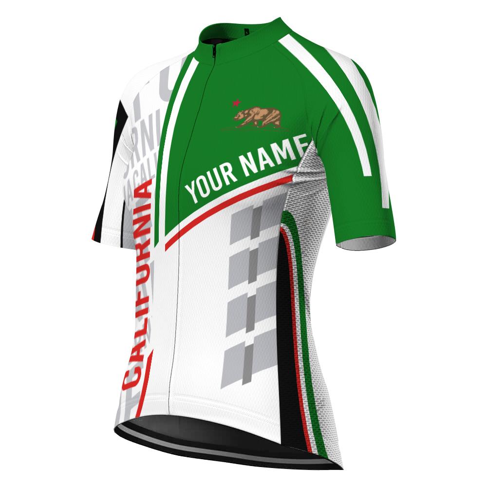Customized California Short Sleeve Cycling Jersey for Women
