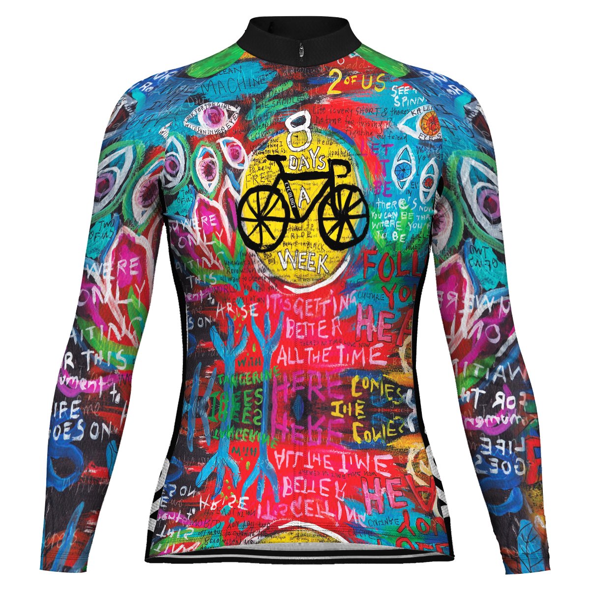 Customized Colorful Long Sleeve Cycling Jersey for Women