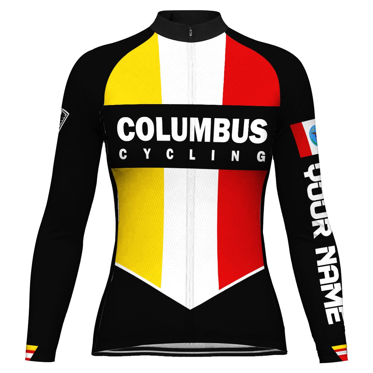 Customized Columbus Long Sleeve Cycling Jersey for Women