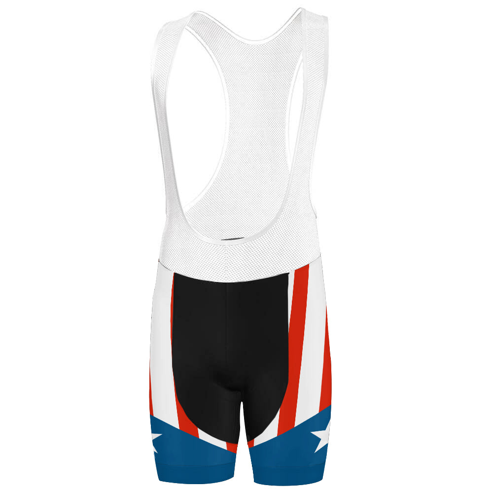Unisex Puerto Rico Cycling Bib Shorts