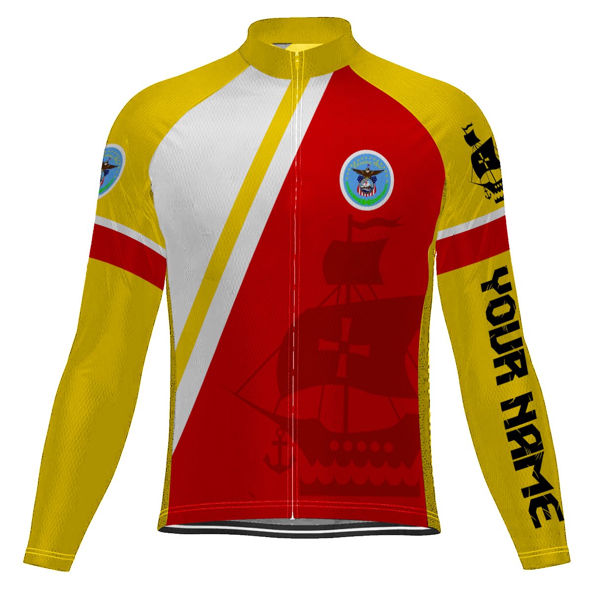 Customized Columbus Long Sleeve Cycling Jersey for Men