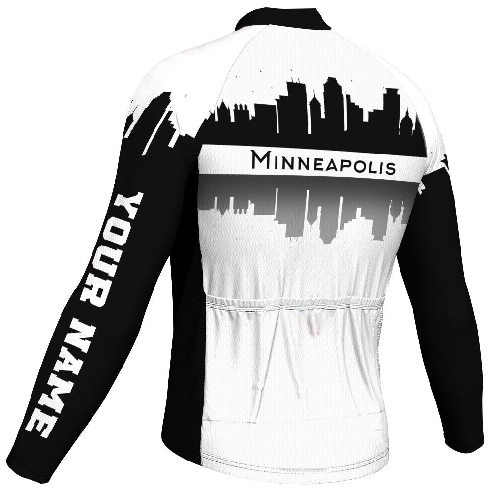 Customized Minnesota Long Sleeve Cycling Jersey for Men OS Cycling Store