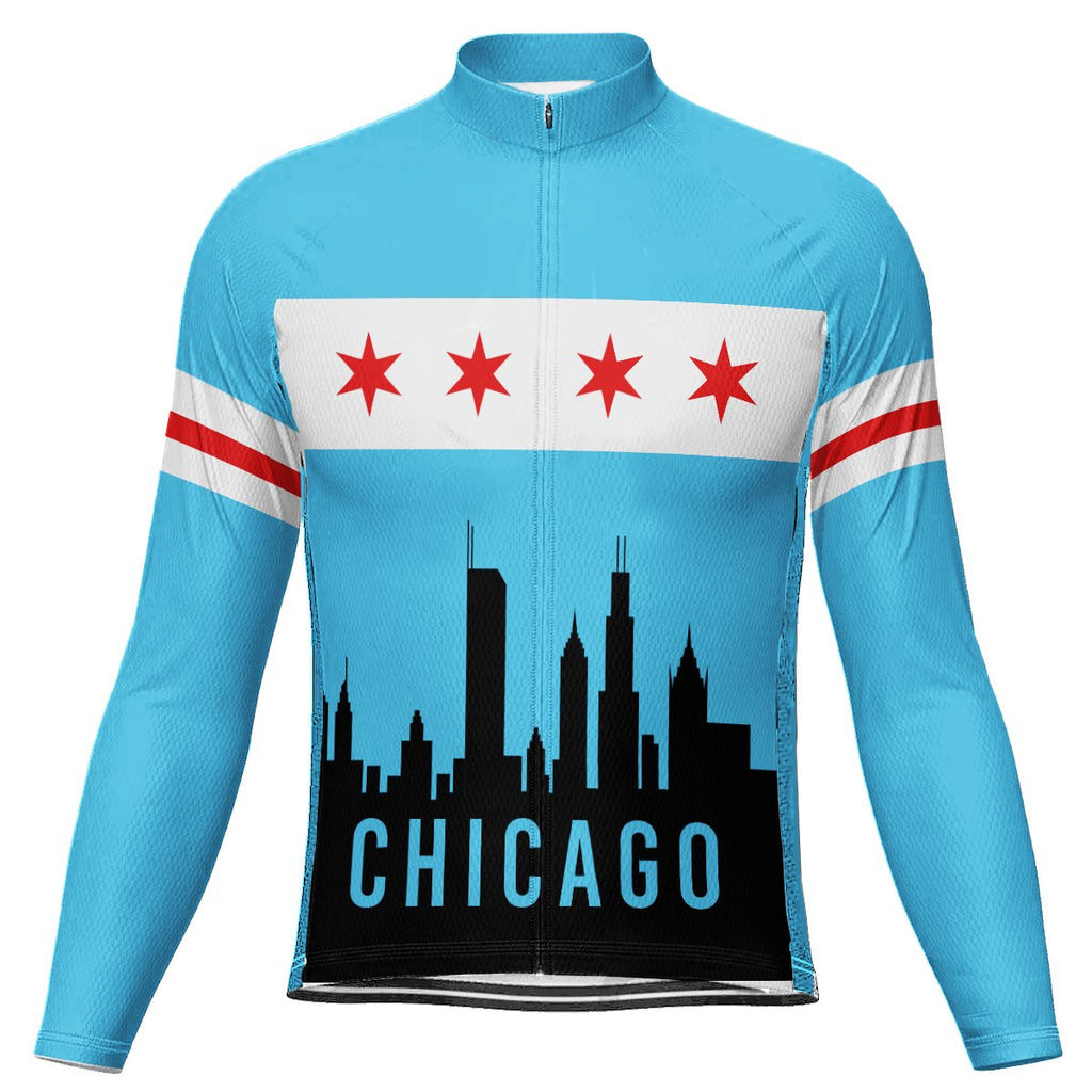 Customized Chicago Winter Thermal Fleece Long Sleeve For Men