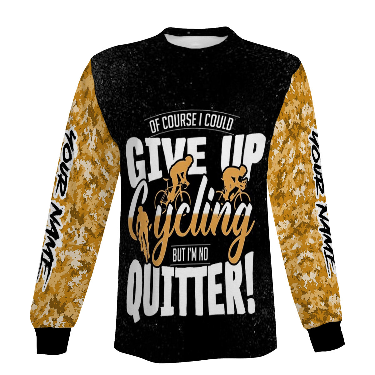 Of Course I could Give Up Cycling But I'm No Quitter Biking Short Sleeve, Long Sleeve, Zip Up Hoodie and Hoodie- Personalized Jersey For Men