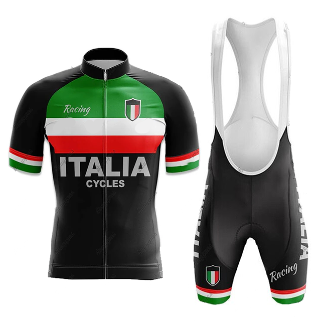 2023 Personalized ITALY Cycling Jersey Set Summer Cycling Clothing MTB Bike Clothes Uniform Maillot Ropa Ciclismo Man Cycling Bicycle Suit