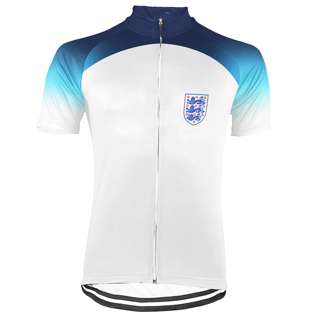 Personalized England Short Sleeve Cycling Jersey for Men