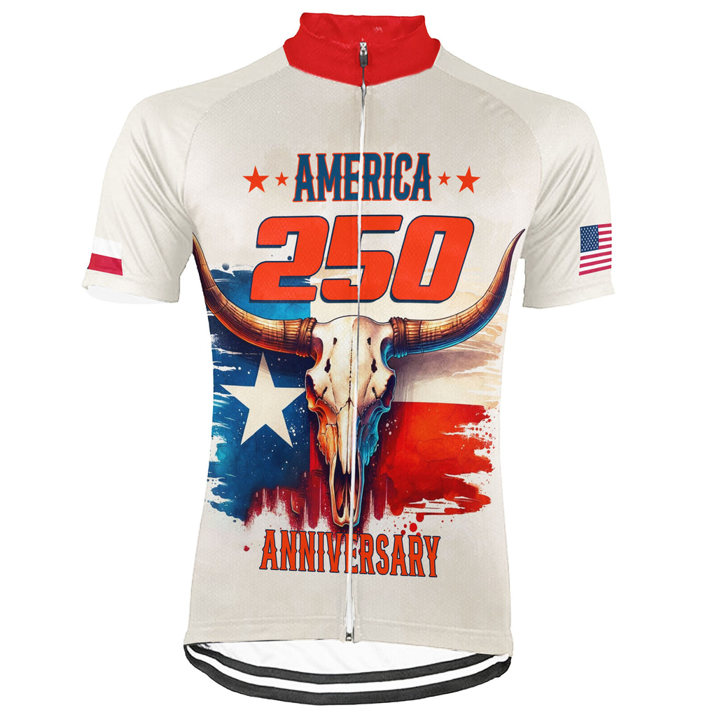 Customized Texas-America 250th Anniversary Short Sleeve Cycling Jersey For Men And Women