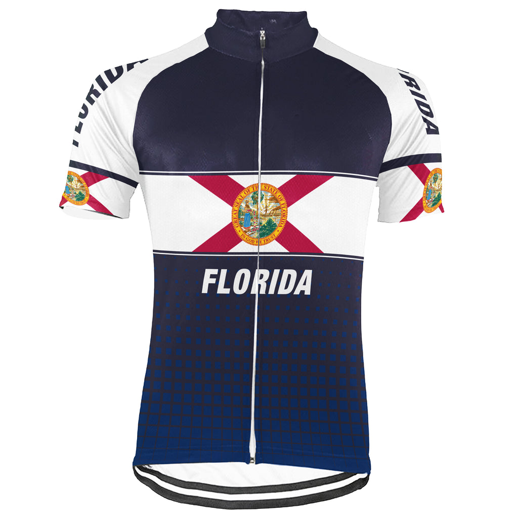 Customized Florida Short Sleeve Cycling Jersey for Men