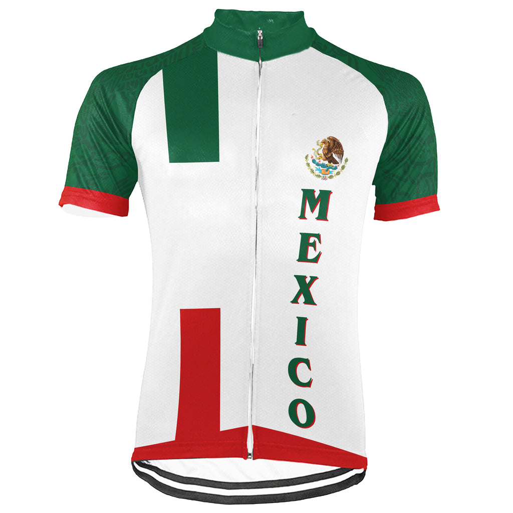 Customized Mexico Short Sleeve Cycling Jersey for Men