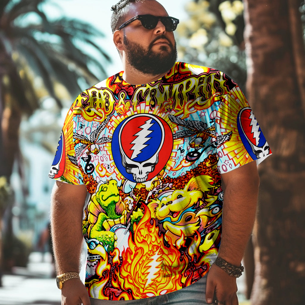 Grateful Dead 3D Print T-Shirt