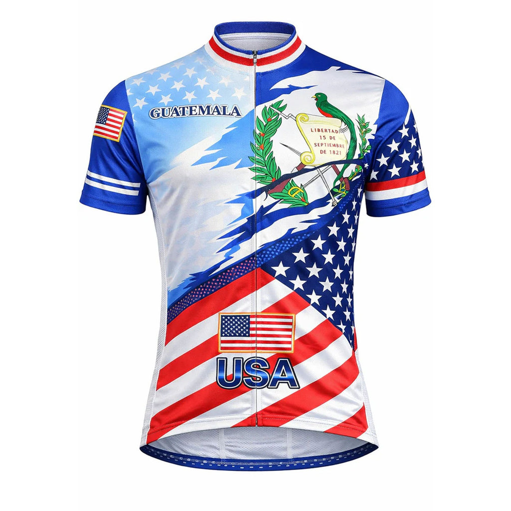 Customized Guatemala Short Sleeve Cycling Jersey for Men