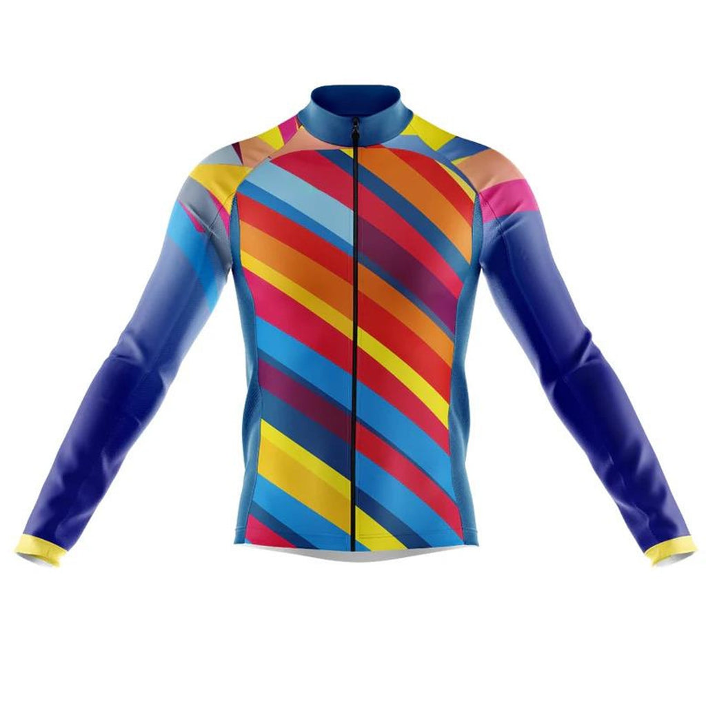 Customized Color Carnival Long Sleeve Cycling Jersey For Men