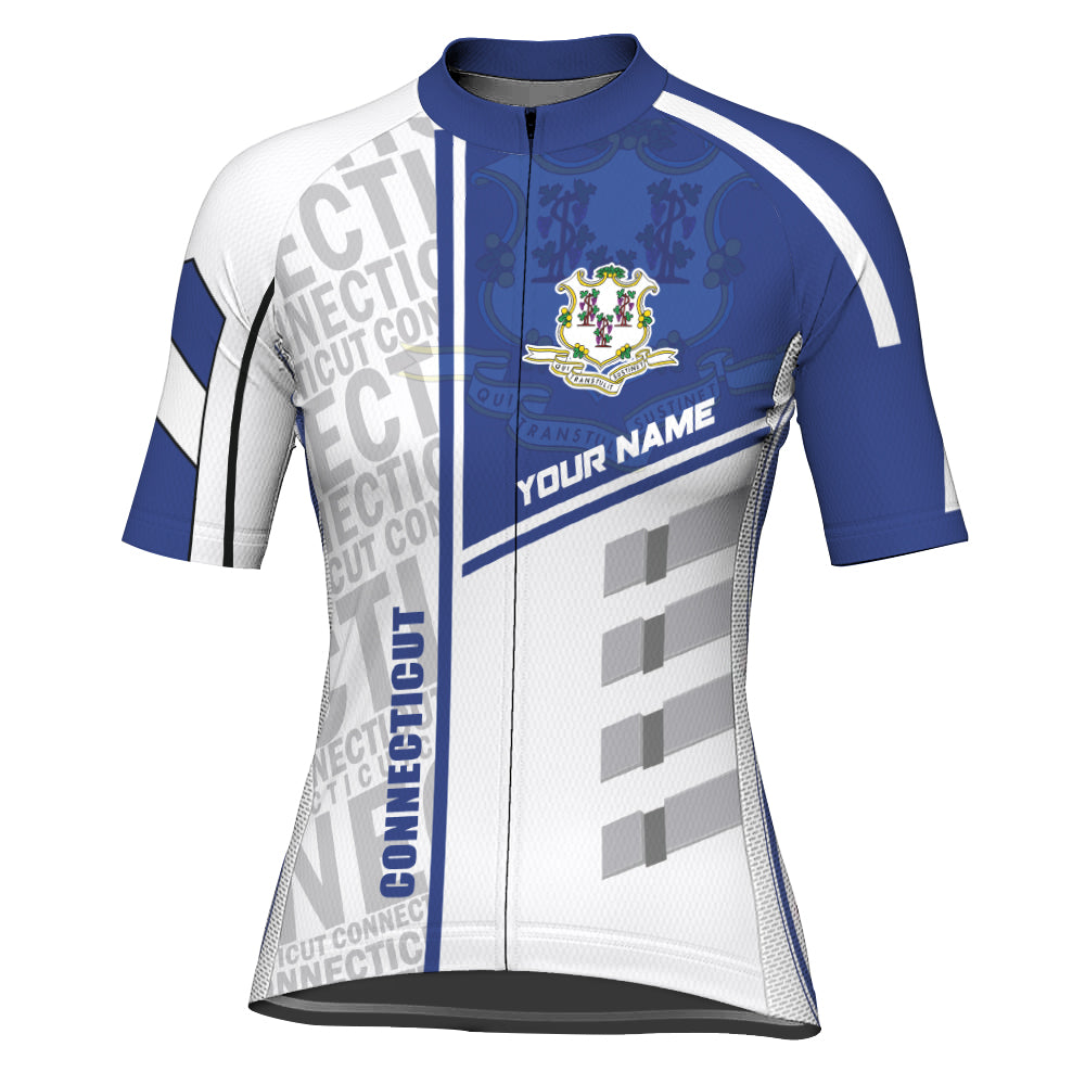 Customized Connecticut Short Sleeve Cycling Jersey for Women