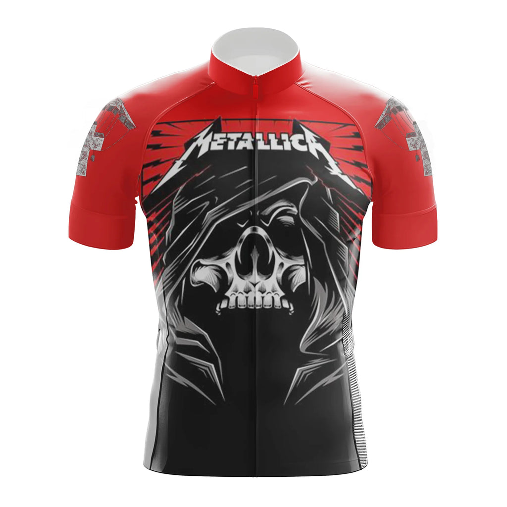 Customized Skull Short Sleeve Cycling Jersey for Men