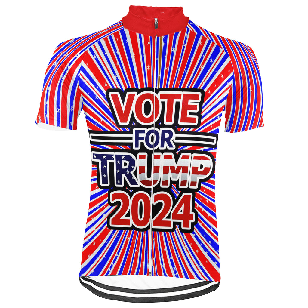 Customized Trump 2024 Short Sleeve Cycling Jersey For Men