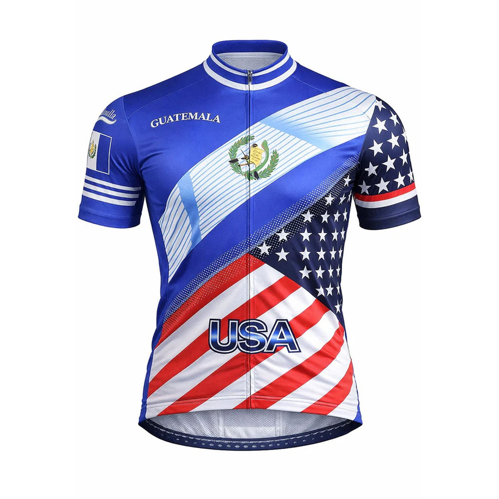 Customized Guatemala Short Sleeve Cycling Jersey for Men