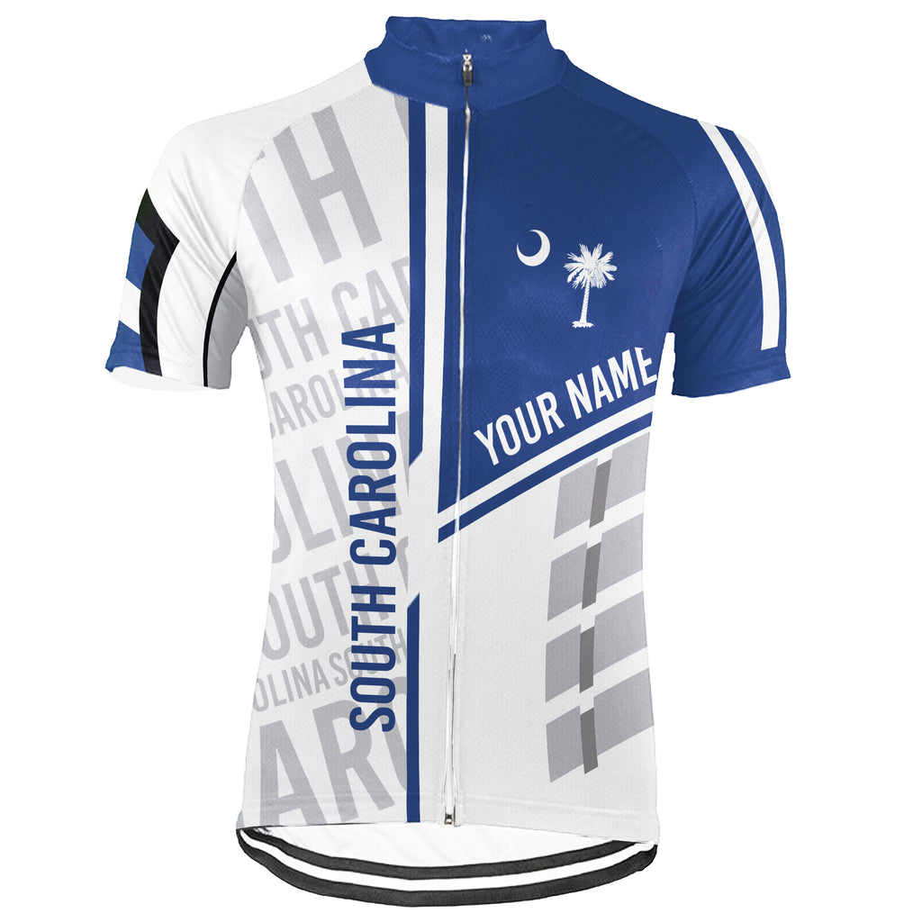 Customized South Carolina Short Sleeve Cycling Jersey for Men