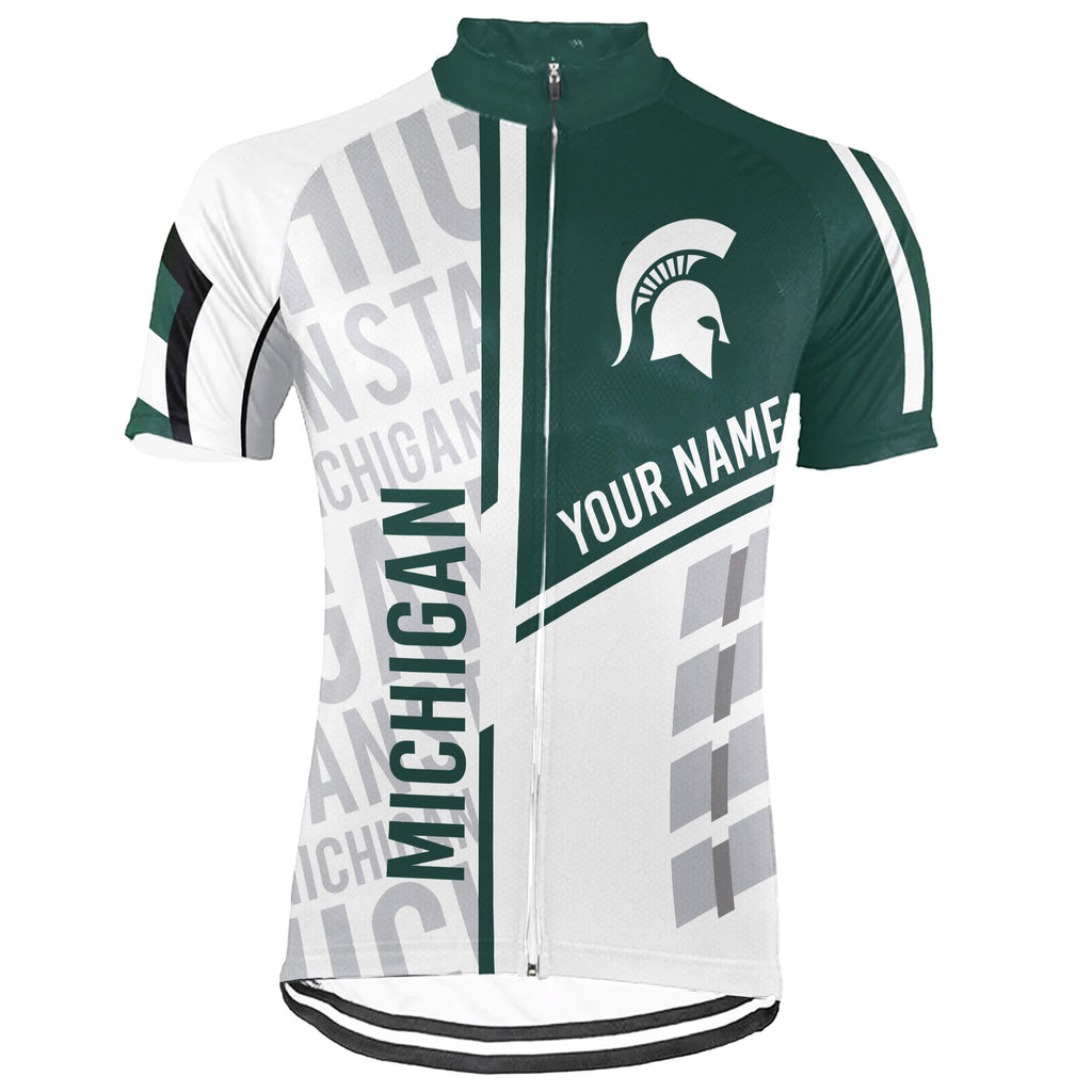 Customized Michigan Short Sleeve Cycling Jersey for Men