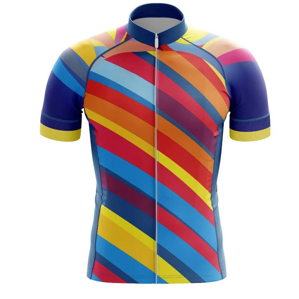 Customized Color Carnival Short Sleeve Cycling Jersey For Men And Women