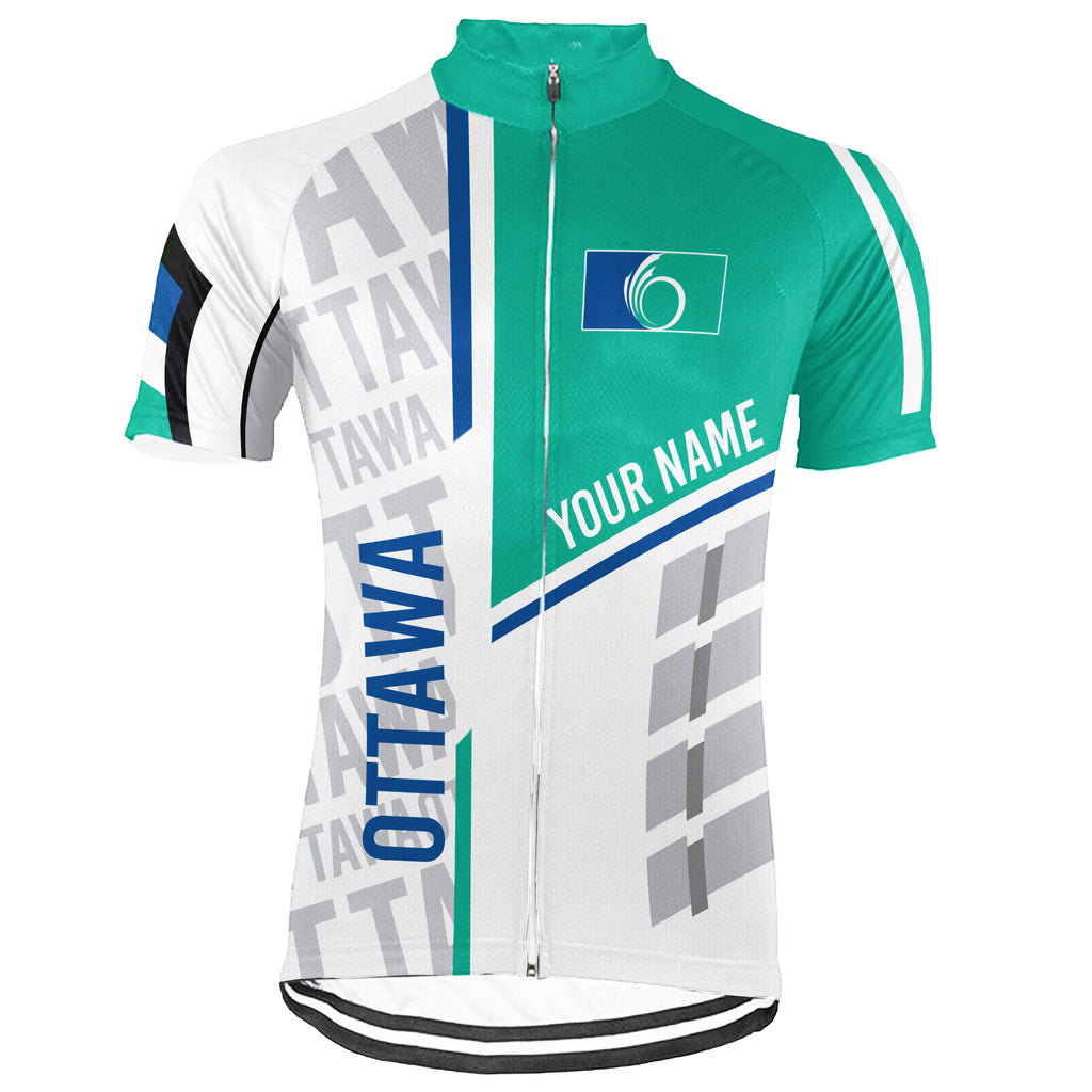 Customized Ottawa Short Sleeve Cycling Jersey for Men