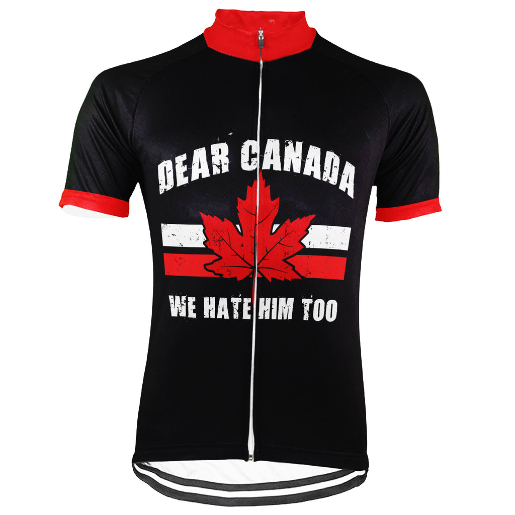 HANDS OFF! Canada Short Sleeve Cycling Jersey For Men And Women(CAD)