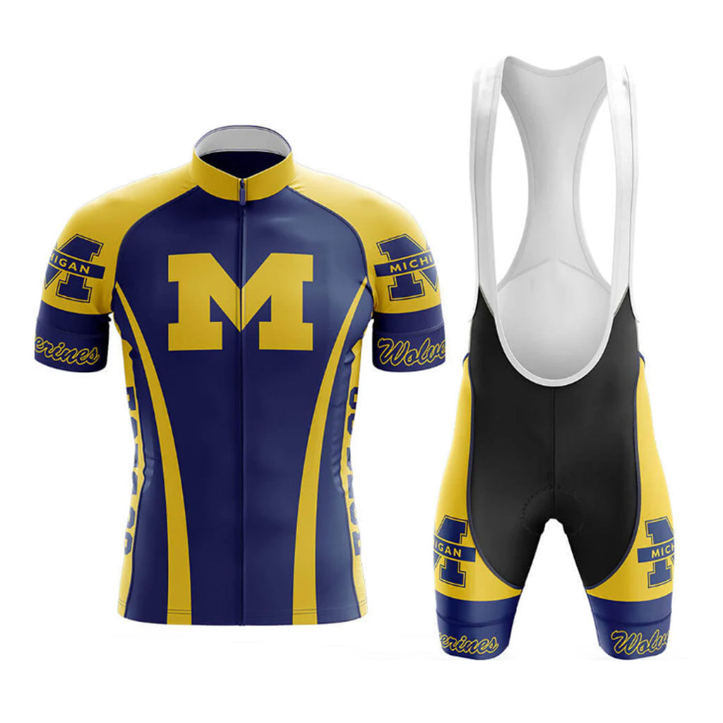 Customized University of Michigan Cycling Kit For Men