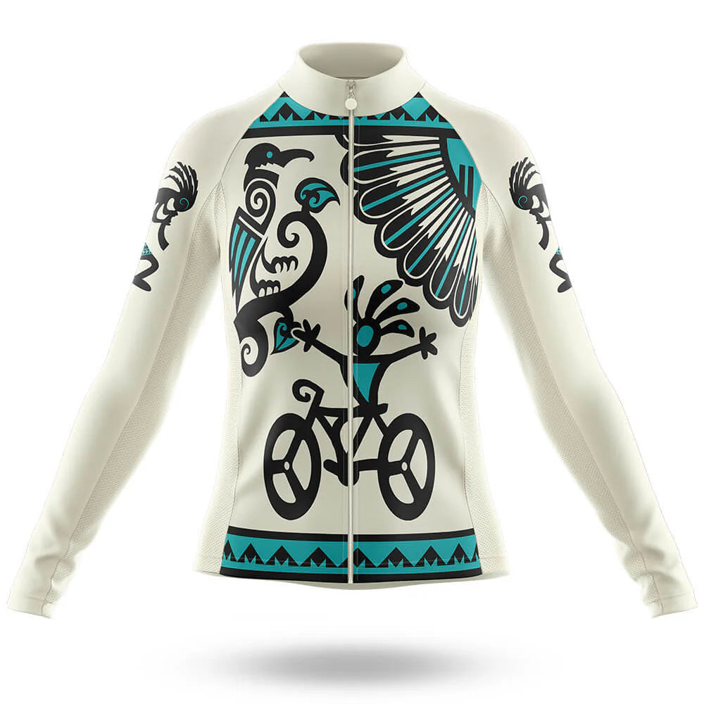 Customized Kokopelli Long Sleeve Cycling Jersey for Women