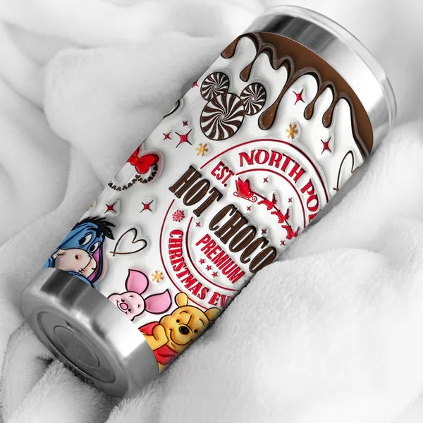 Merry Christmas Candy Design 3D Effect Tumbler