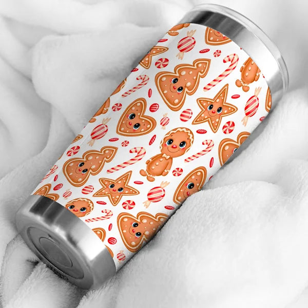 Cartoon Christmas Wallpaper Tumbler