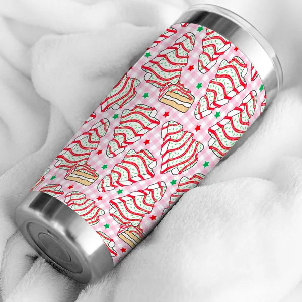 Christmas Tree Cakes Pattern Tumbler