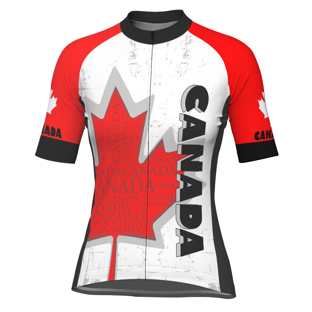 Canada Short Sleeve Cycling Jersey for Women