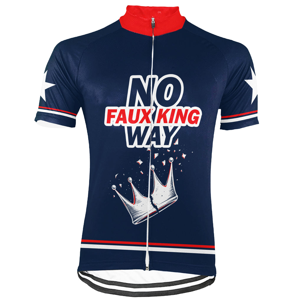 Customized No Kings Short Sleeve Cycling Jersey For Men And Women
