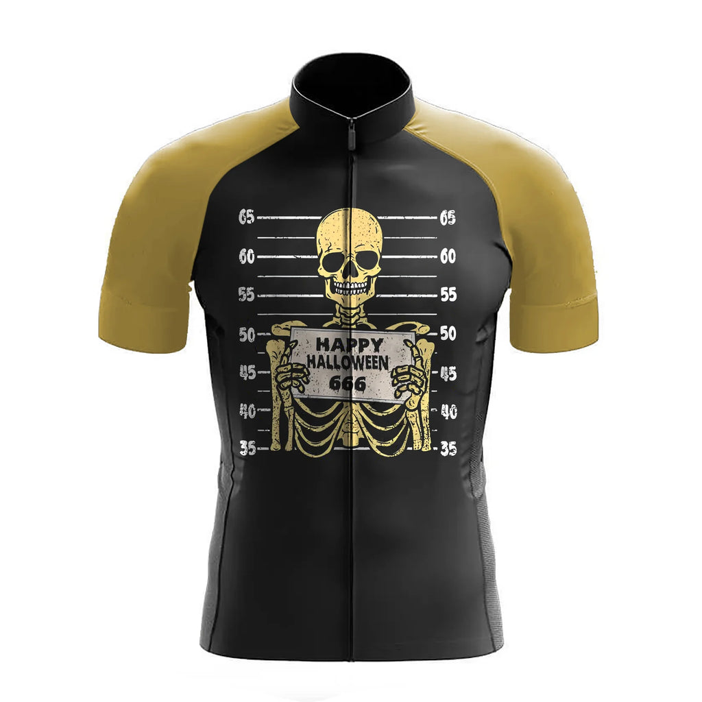 Customized Skull Short Sleeve Cycling Jersey for Men