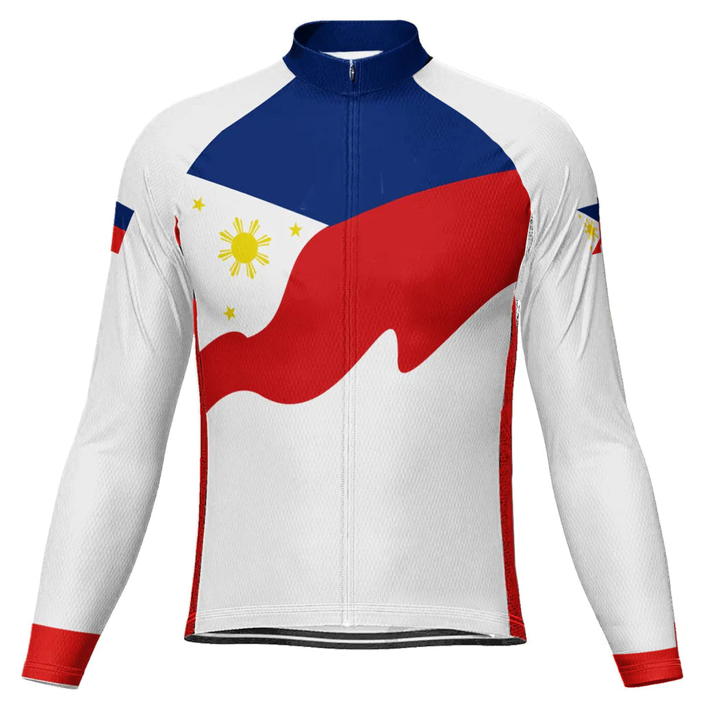 Customized Philippines Long Sleeve Cycling Jersey for Men