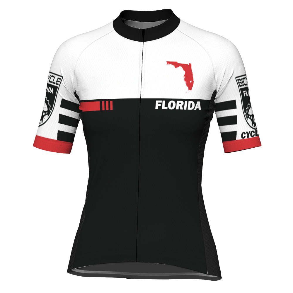 Customized Florida Short Sleeve Cycling Jersey for Women