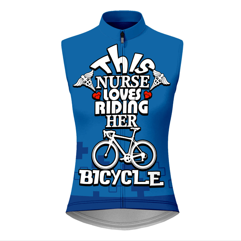 Customized Nurse Sleeveless Cycling Jersey For Women