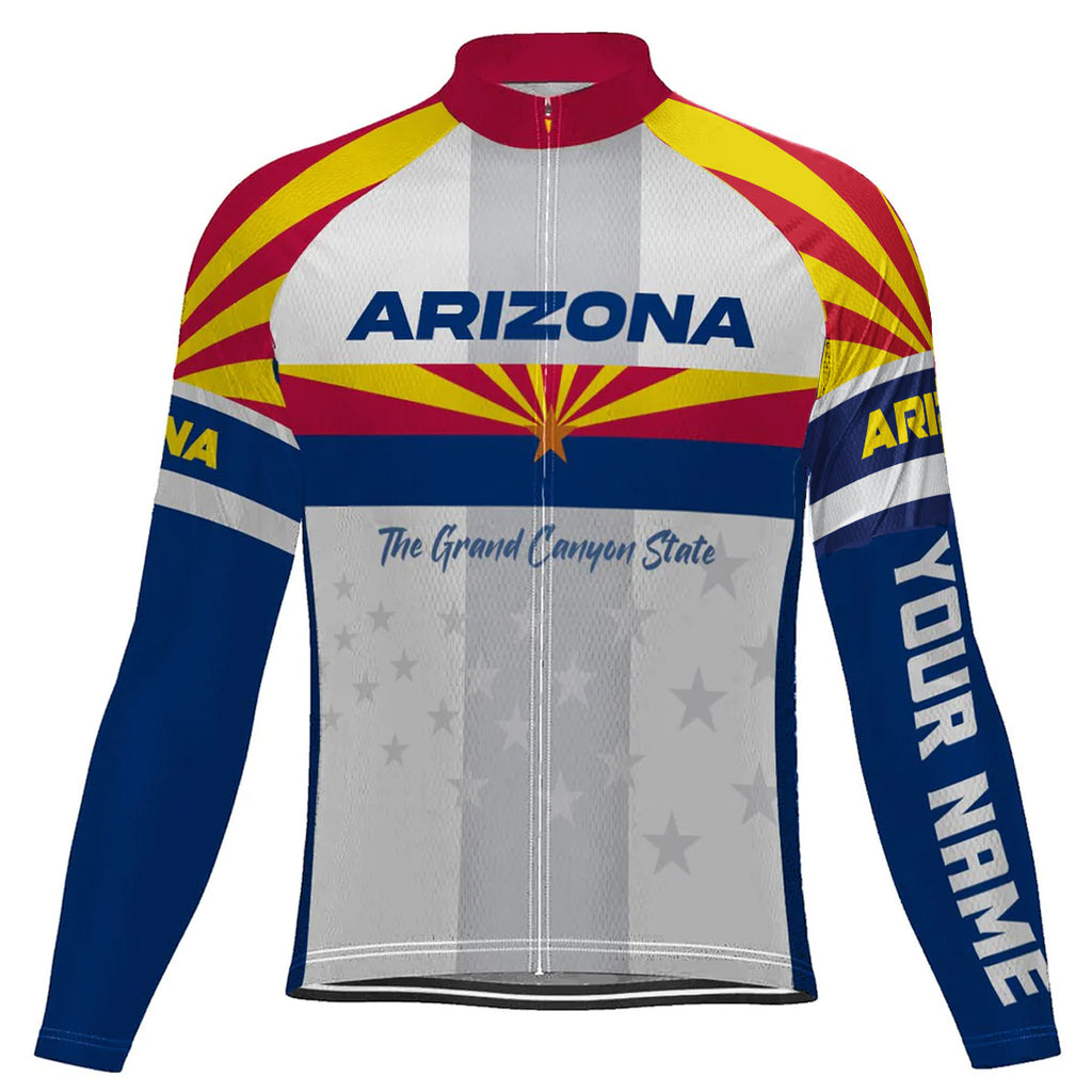 Customized Arizona Long Sleeve Cycling Jersey for Men