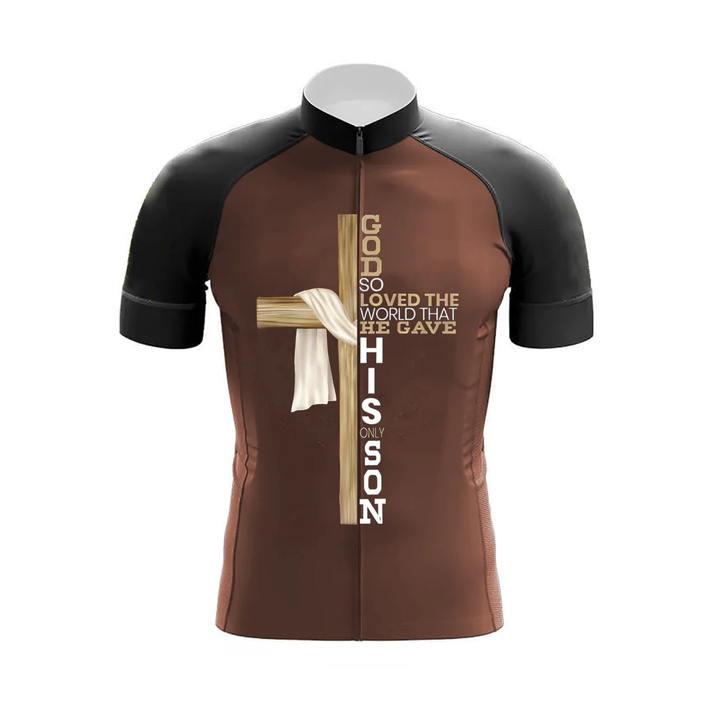 Customized Jesus Short Sleeve Cycling Jersey for Men Shorts Bib Shorts and Sets