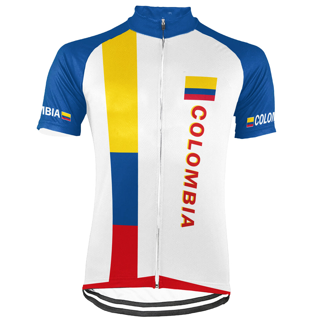 Customized Colombia Short Sleeve Cycling Jersey for Men
