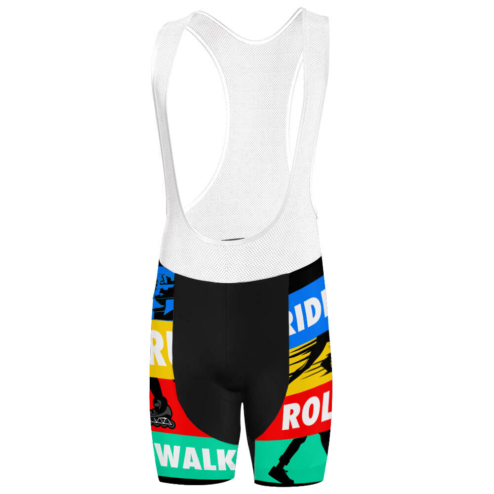 Finish The Ride Color Block Cycling Bib Shorts