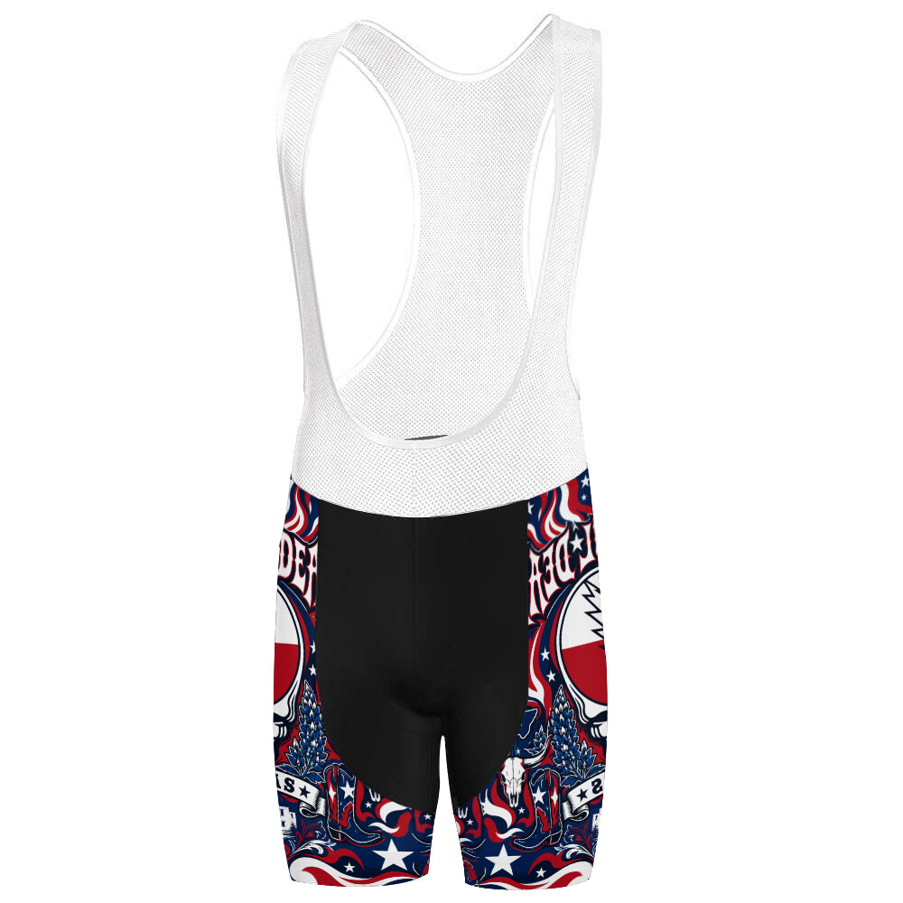 Unisex Texas Grateful Dead Fan Bib Shorts - Cycling Bib Shorts