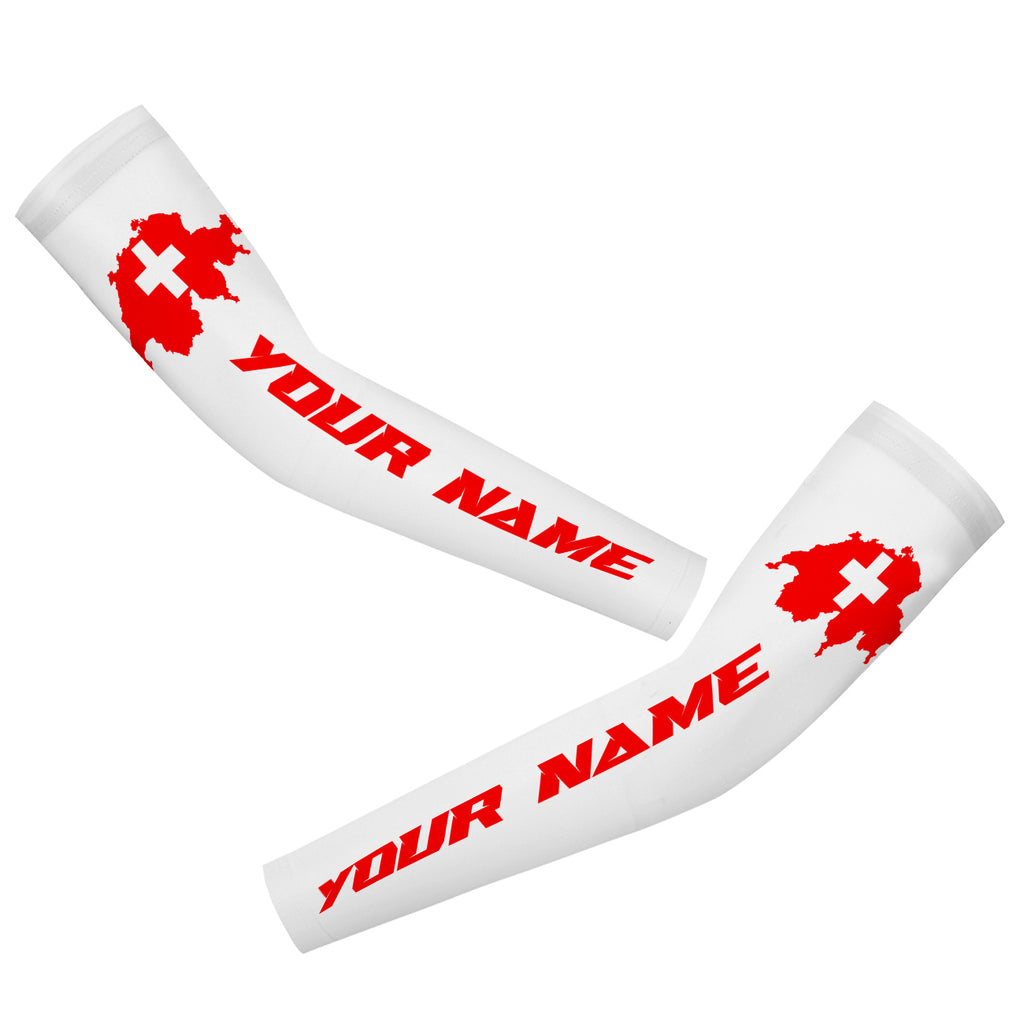 Customized Switzerland Arm Sleeves Cycling Arm Warmers