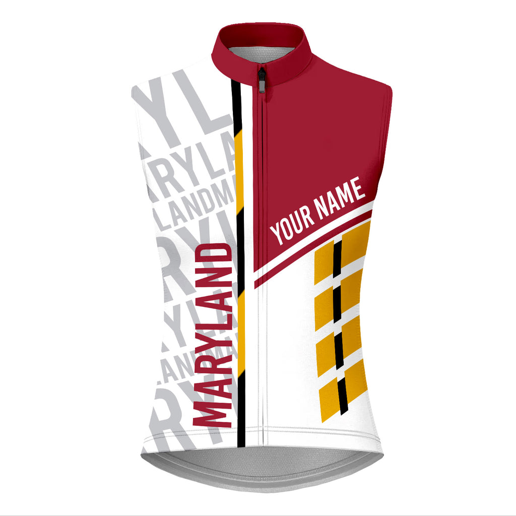Customized Maryland Sleeveless Cycling Jersey For Women