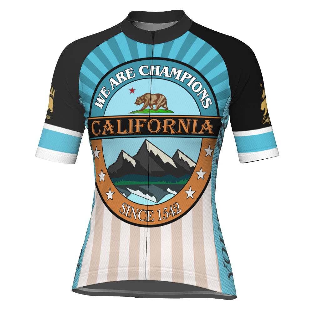 Customized California Short Sleeve Cycling Jersey for Women