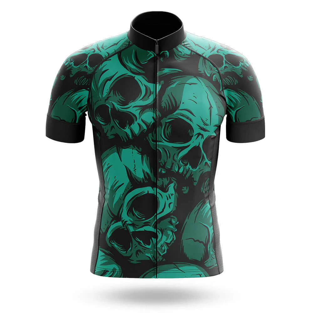 Customized Skull Short Sleeve Cycling Jersey for Men