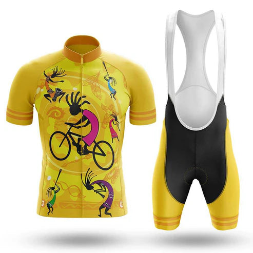 Customized Kokopelli Short Sleeve Cycling Jersey for Men Shorts Bib Shorts and Sets